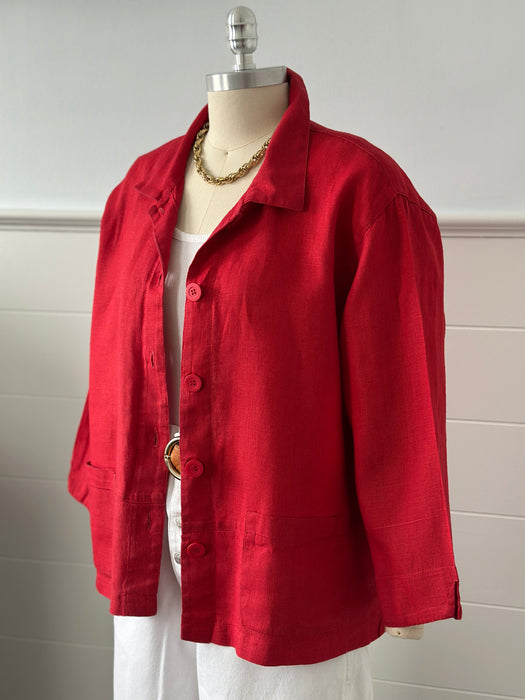 1980s Linen Chore Shirt
