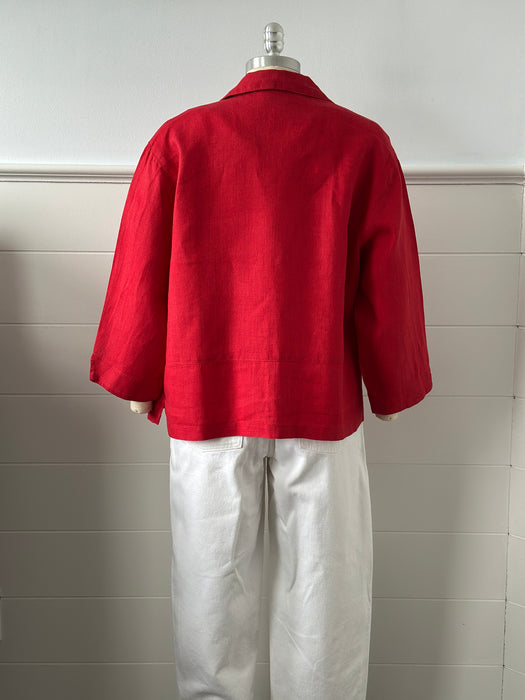 1980s Linen Chore Shirt