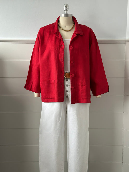 1980s Linen Chore Shirt