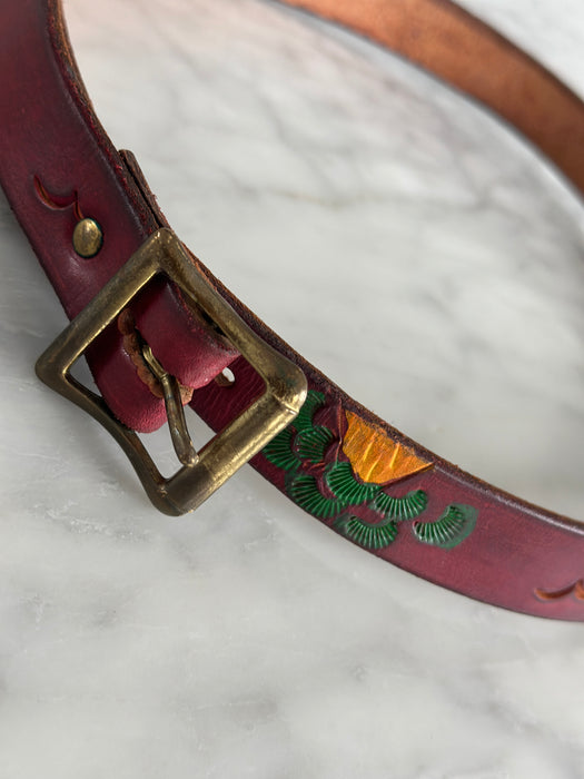 1980s Hand Painted Belt