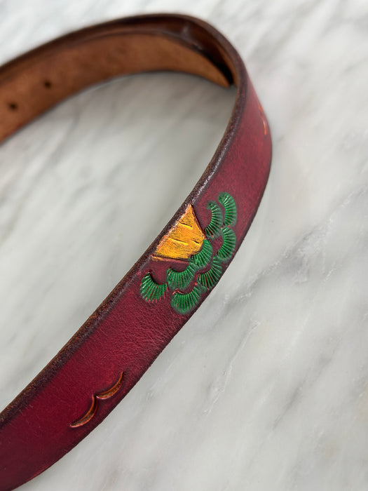 1980s Hand Painted Belt