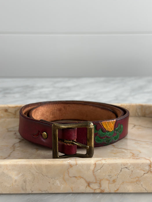 1980s Hand Painted Belt