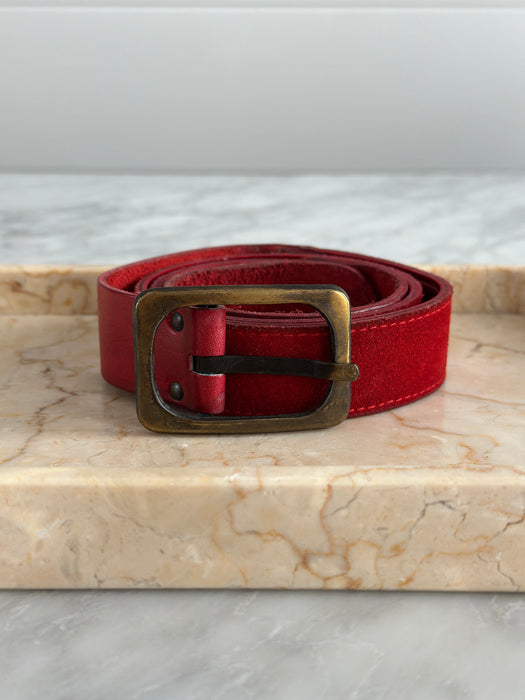 1980s Suede Belt
