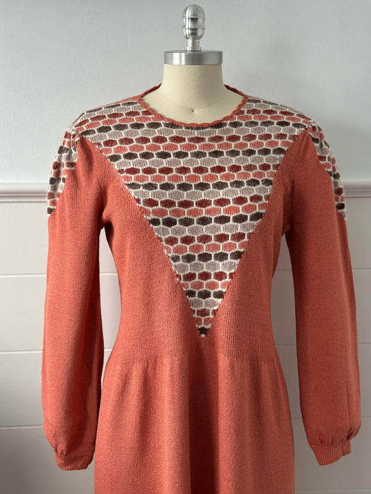 1970s Drop Waist Dress