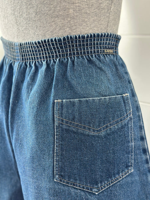 1980s Sasson Denim Culottes