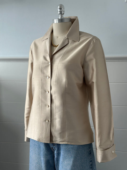 1980s Ann Taylor Silk Blouse