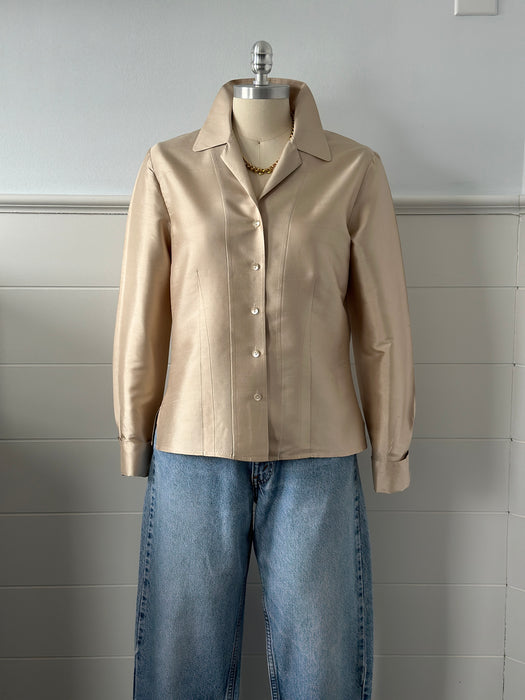 1980s Ann Taylor Silk Blouse