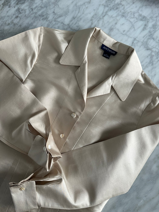 1980s Ann Taylor Silk Blouse