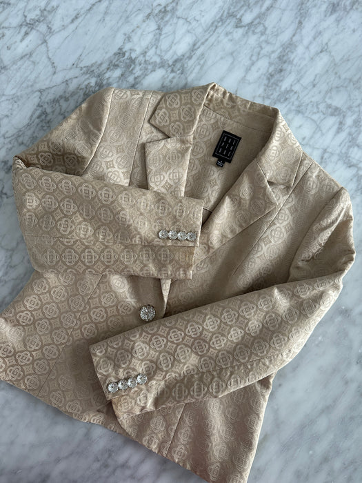 1980s Due Per Due Jacquard Blazer