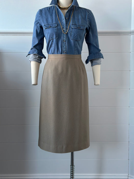1980s Pencil Skirt