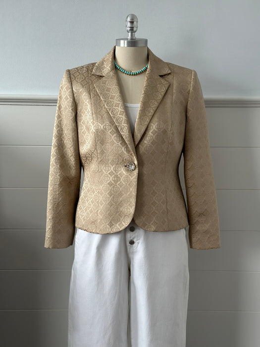 1980s Due Per Due Jacquard Blazer
