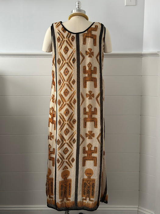 Vintage Tribal Maxi Dress