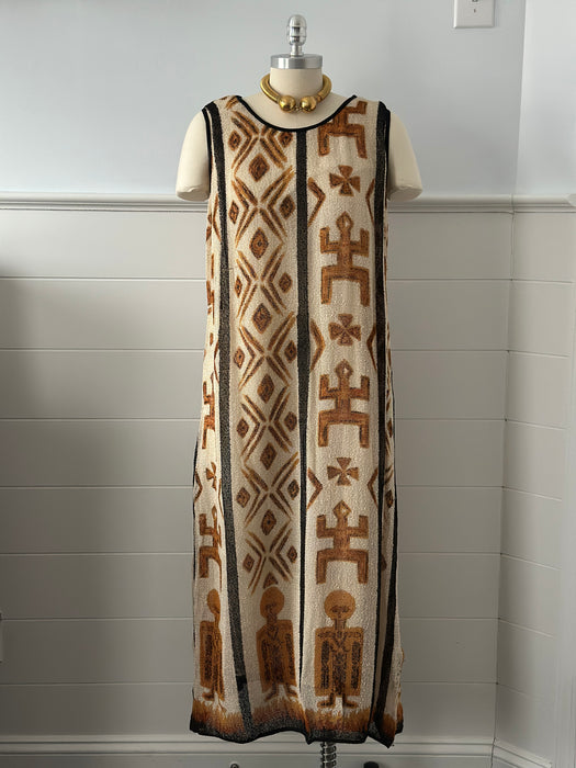 Vintage Tribal Maxi Dress