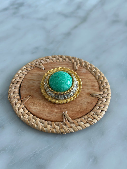 Vintage Turquoise Brooch
