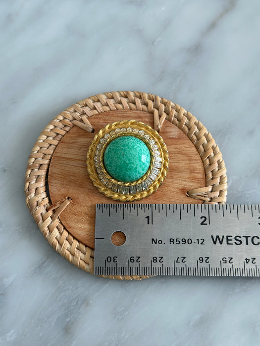 Vintage Turquoise Brooch