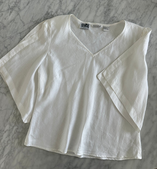 1990s Irish Linen Blouse