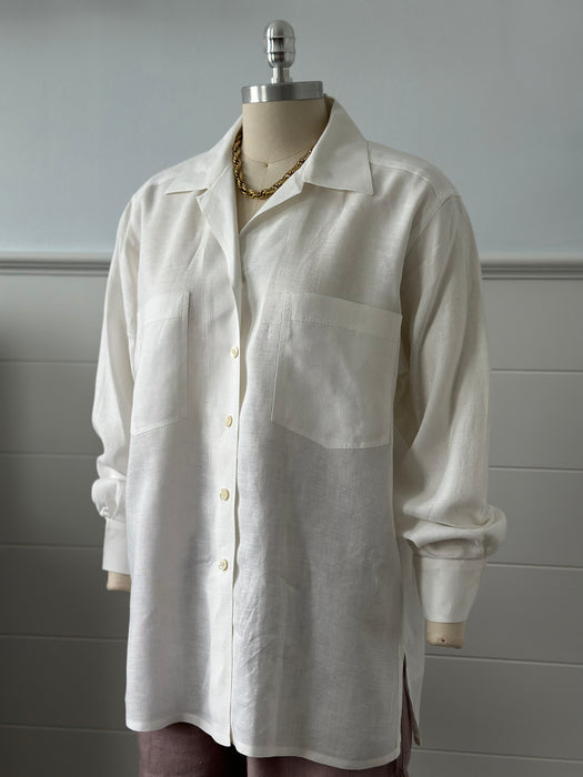 1980s Jaeger Linen Top