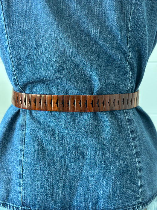 Wooden Clasp Belt