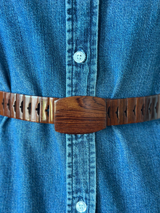 Wooden Clasp Belt