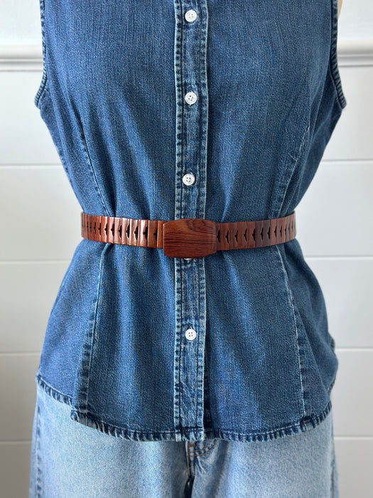 Wooden Clasp Belt