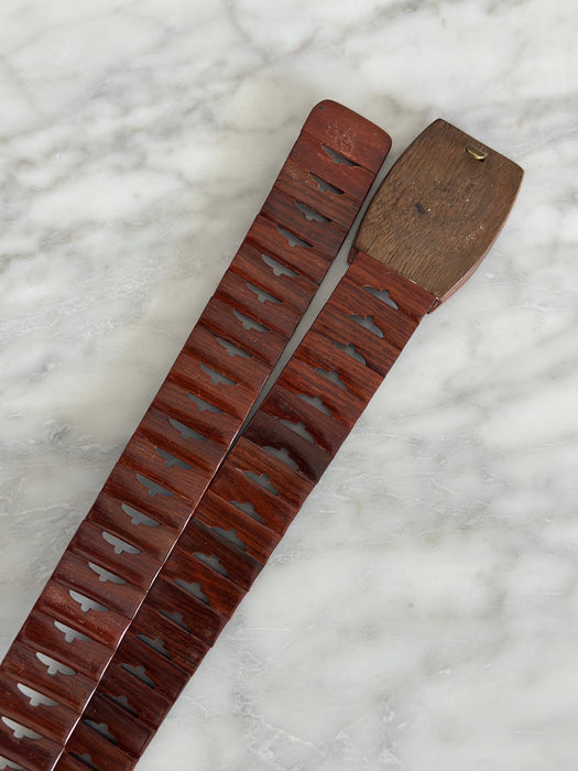 Wooden Clasp Belt