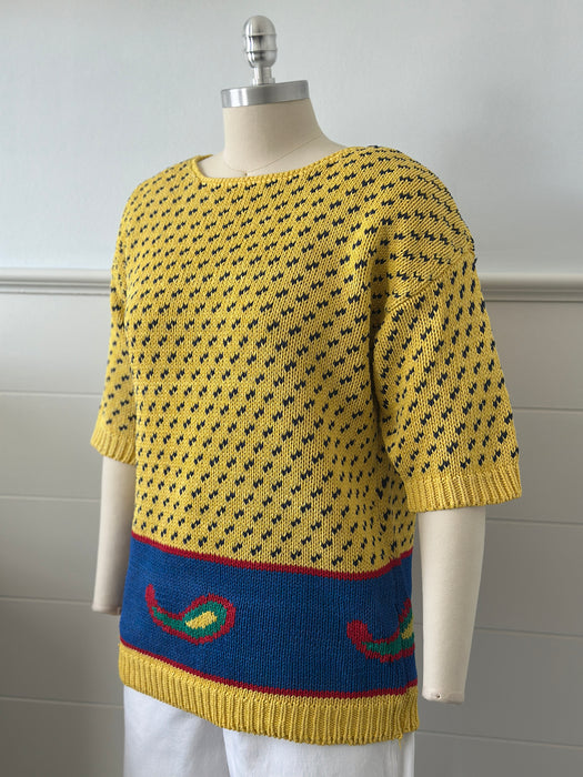 1980s Chaus Linen Sweater