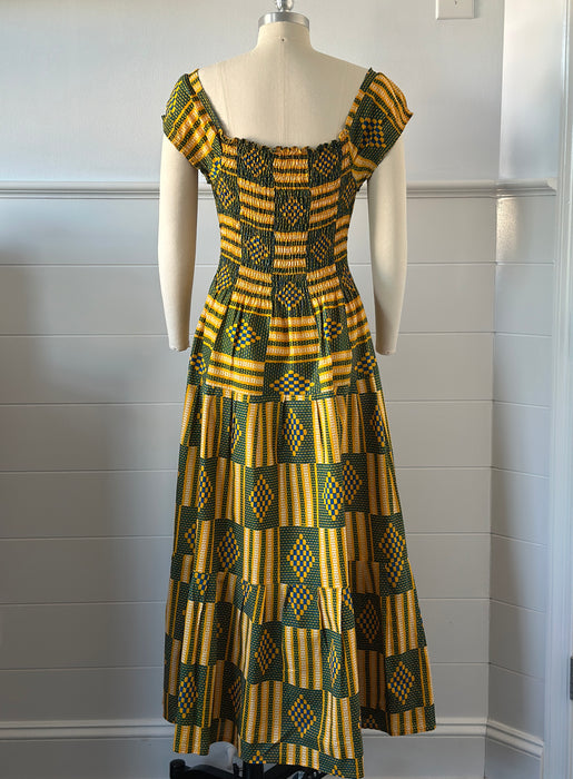 1970s Summer Maxi Dress
