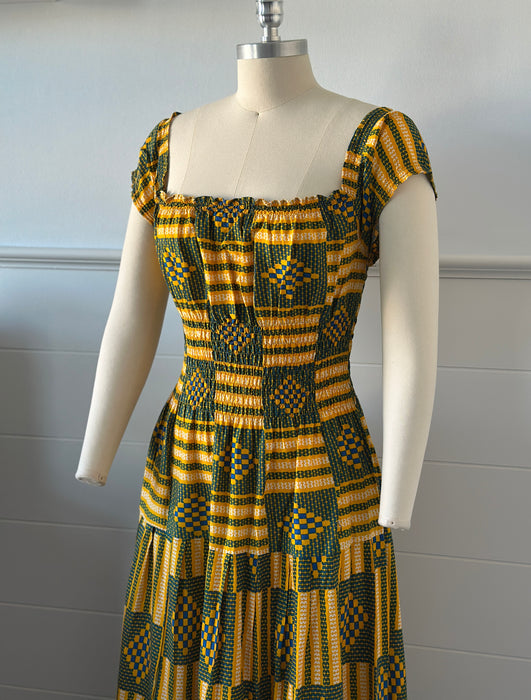 1970s Summer Maxi Dress